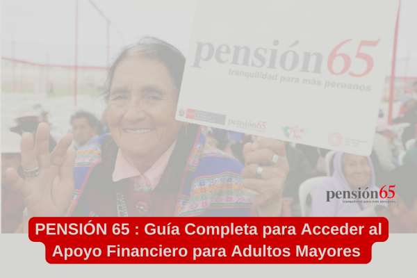 Pensión 65: Guía Completa para Acceder al Apoyo Financiero para Adultos Mayores